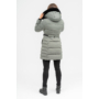 Kép 2/6 - Budmil női kapucnis vastag téli kabát - szürke (XS-3XL)