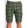 Kép 3/6 - Budmil férfi vászon oldalzsebes bermuda - khaki-kockás (S-XXXL)