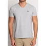 Kép 3/3 - Budmil férfi V nyakú póló - világos szürke (S-3XL)