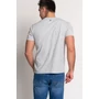 Kép 2/4 - Budmil férfi kereknyakú mintás póló - szürke melír (S-4XL)