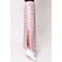 Kép 6/7 - Budmil női hosszú csíkos nyári szoknya - rózsaszín-fehér (XS-XL)
