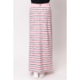 Kép 4/7 - Budmil női hosszú csíkos nyári szoknya - rózsaszín-fehér (XS-XL)