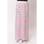 Kép 3/7 - Budmil női hosszú csíkos nyári szoknya - rózsaszín-fehér (XS-XL)