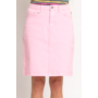 Kép 4/5 - Budmil női rövid farmerszoknya - rózsaszín (XS-XL)