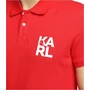 Kép 4/5 - KARL LAGERFELD KL22MPL01 férfi galléros piké póló- piros (S-L)  