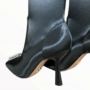 Kép 3/8 - RINASCIMENTO női magassarkú szatén bokacsizma -fekete (36-41)