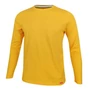 Kép 1/2 - Dressa Premium hosszú ujjú környakú férfi pamut póló-sárga (S-4XL)