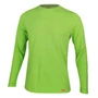 Kép 1/2 - Dressa Premium hosszú ujjú környakú férfi pamut póló-lime (S-4XL)