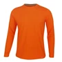 Kép 1/2 - Dressa Premium hosszú ujjú környakú férfi pamut póló-narancs (S-4XL)