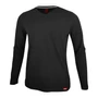 Kép 1/2 - Dressa Premium hosszú ujjú V nyakú férfi pamut póló -fekete (S-4XL)