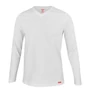 Kép 1/2 - Dressa Premium hosszú ujjú V nyakú férfi pamut póló -fehér (S-4XL)