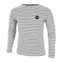 Kép 1/2 - Dressa Sailor csíkos férfi hosszú ujjú pamut póló - fehér (S-3XL)