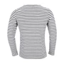 Kép 2/2 - Dressa Sailor csíkos férfi hosszú ujjú pamut póló - fehér (S-3XL)