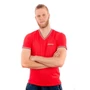 Kép 3/4 - Dressa Collection V nyakú férfi piké póló - piros (S-3XL)