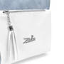 Kép 4/5 - Zellia Női Válltáska/Kézitáska 17095 Jeans Blue-Fehér