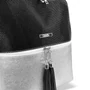 Kép 4/4 - Zellia Női Hátizsák Z524 Ezüst-Fekete - Crystal-Ryz