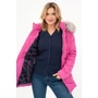 Kép 6/10 - Budmil női kapucnis vastag téli dzseki - pink