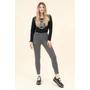 Kép 4/4 - Budmil női leggings - fekete - fehér kockás