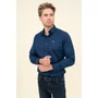 Kép 1/5 - Budmil férfi rugalmas slim fit ing - sötétkék