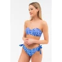 Kép 6/6 - Budmil női bikini felső - kék melanzs - fehér mintás