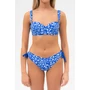 Kép 5/6 - Budmil női bikini felső - kék melanzs - fehér mintás