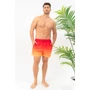 Kép 3/5 - Budmil férfi beach short fürdőnadrág - piros - narancs