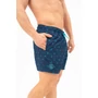 Kép 4/4 - Budmil férfi beach short fürdőnadrág - sötétkék - türkiz mintás