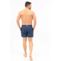 Kép 2/4 - Budmil férfi beach short fürdőnadrág - sötétkék - fehér mintás