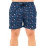 Kép 3/4 - Budmil férfi beach short fürdőnadrág - sötétkék - fehér mintás