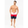 Kép 3/4 - Budmil férfi beach short fürdőnadrág - fehér-piros-sötétkék