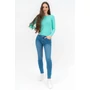 Kép 1/6 - Budmil női skinny fit szűk farmernadrág - világoskék