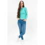 Kép 6/6 - Budmil női skinny fit szűk farmernadrág - világoskék