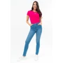 Kép 1/6 - Budmil női skinny fit szűk farmernadrág - világoskék