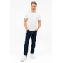 Kép 3/4 - Budmil férfi slim fit normál derekú szűkített farmernadrág - sötétkék