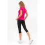 Kép 5/5 - Budmil női rugalmas fitness felső - pink - mintás