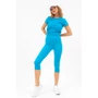 Kép 6/6 - Budmil női rugalmas fitness leggings nadrág - türkiz