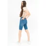 Kép 2/4 - Budmil női push-up farmer bermuda nadrág - világoskék