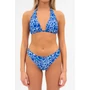 Kép 3/4 - Budmil női bikini felső - sötétkék - fehér mintás