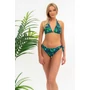 Kép 1/4 - Budmil női bikini felső - kék - zöld mintás