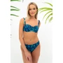 Kép 4/5 - Budmil női bikini felső - kék - zöld mintás