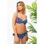 Kép 1/4 - Budmil női bikini felső - kék - pink mintás