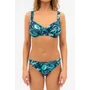 Kép 3/4 - Budmil női bikini felső - sötétkék - zöld mintás