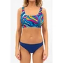 Kép 3/4 - Budmil női bikini felső - sötétkék - színes mintás