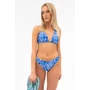 Kép 1/3 - Budmil női bikini alsó - kék - fehér mintás