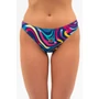 Kép 2/4 - Budmil női bikini alsó - sötétkék - színes mintás