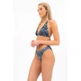 Kép 4/4 - Budmil női bikini alsó - sötétkék - fehér mintás