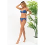 Kép 4/4 - Budmil női bikini alsó - kék - pink mintás