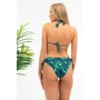 Kép 3/4 - Budmil női bikini alsó - kék - zöld mintás