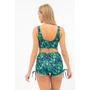 Kép 4/4 - Budmil női bikini short - kék - zöld mintás