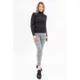 Kép 1/4 - Budmil női rugalmas leggings nadrág - szürke kockás